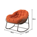 Fauteuil à Bascule Ergonomique en Rotin.