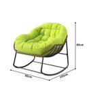 Fauteuil à Bascule Ergonomique en Rotin.