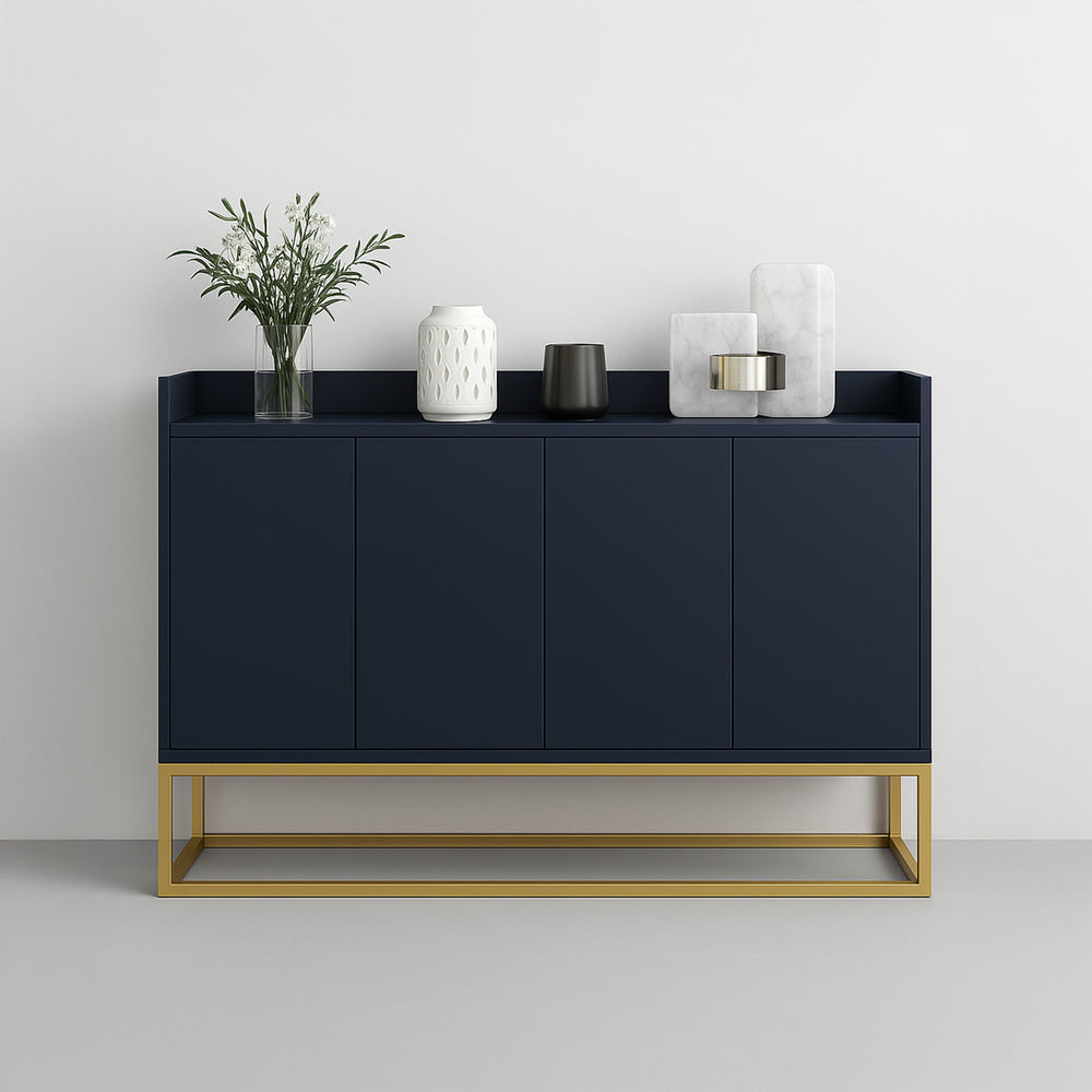 Buffet Noir Mat – Sobriété Structurée & Design Contemporain